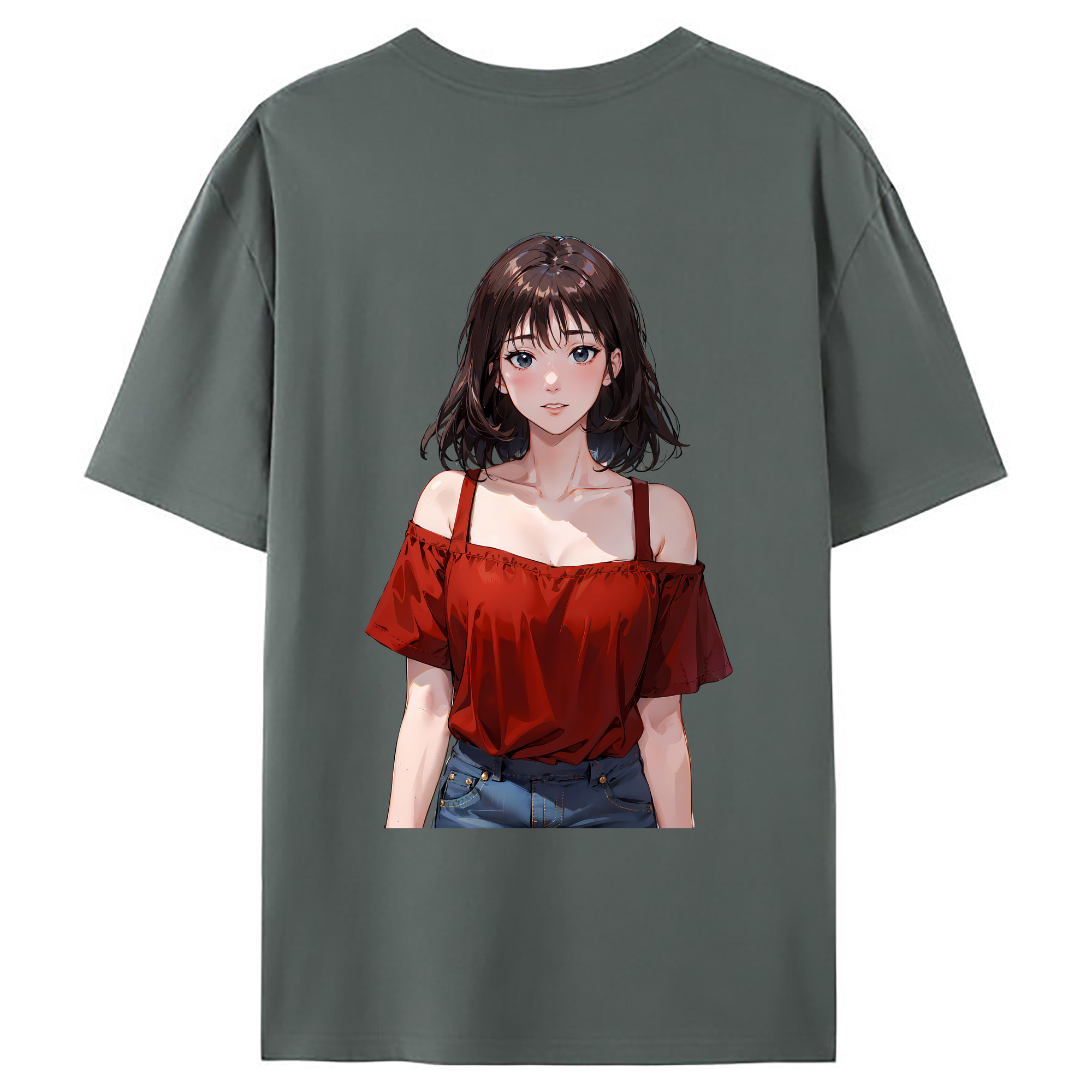 （画像用） SLAM DUNK／スラムダンク 綿100％ メンズ半袖Tシャツ（バックプリント） 通気性